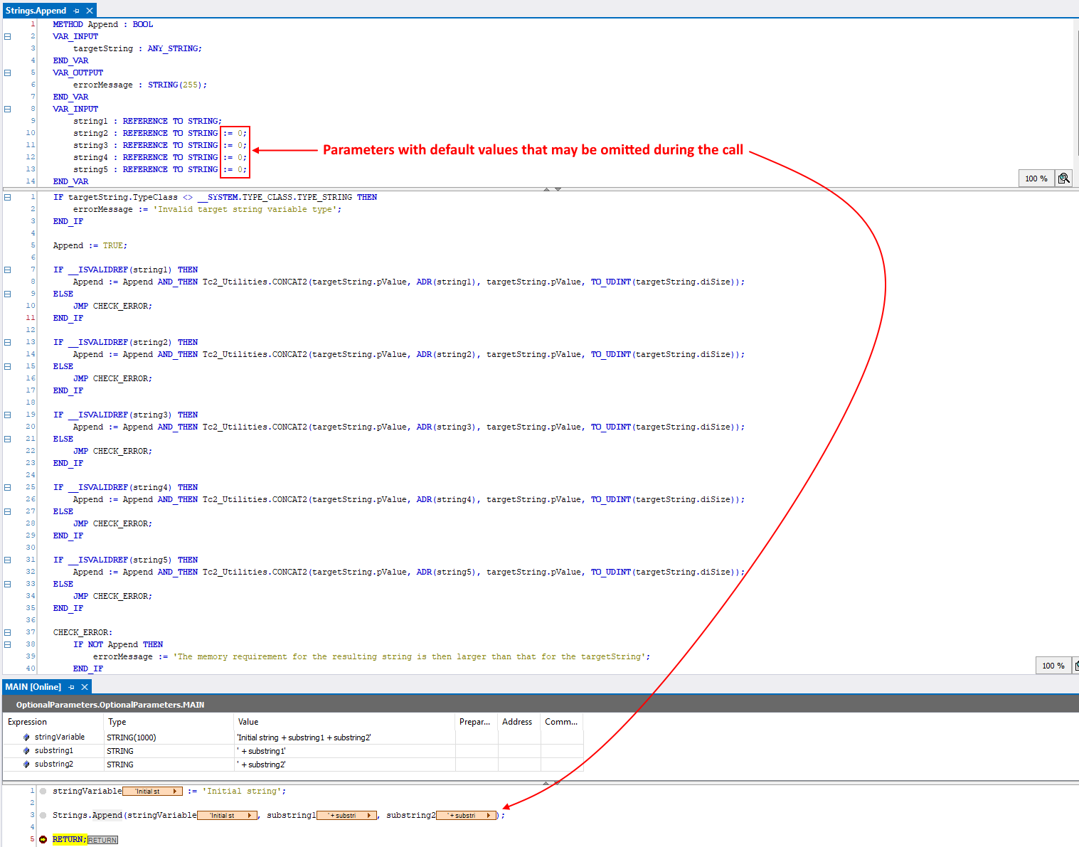 String concatenation method